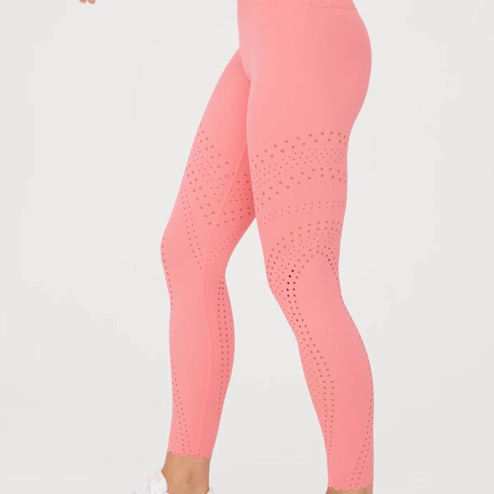 Offline by Aerie Goals Lasercut Legging 7/8 hi-rise brown sz sm